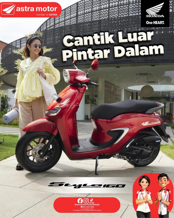 Honda Stylo 160 Jadi Primadona di Bandar Lampung, Astra Motor Imam Bonjol: "Cantik Luar, Pintar Dalam"