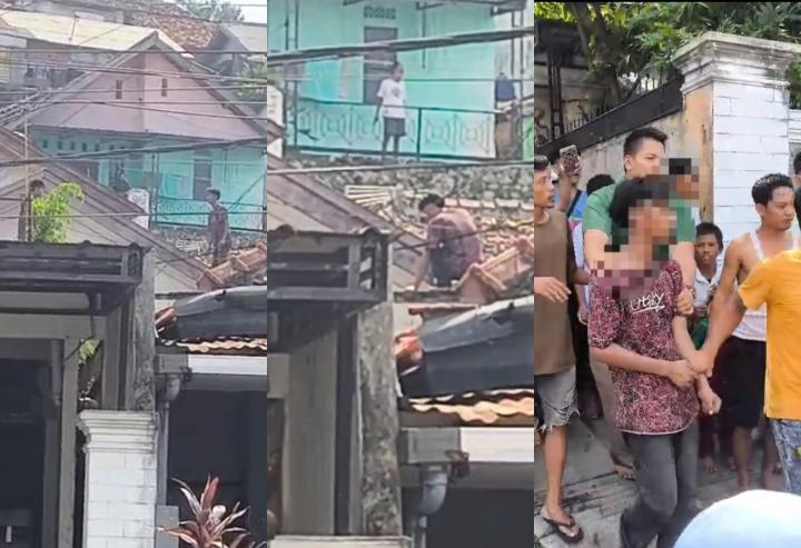 Aksi Curi HP Gagal di Bandar Lampung, Pelaku Dikejar Warga dan Sempat Naik Genteng