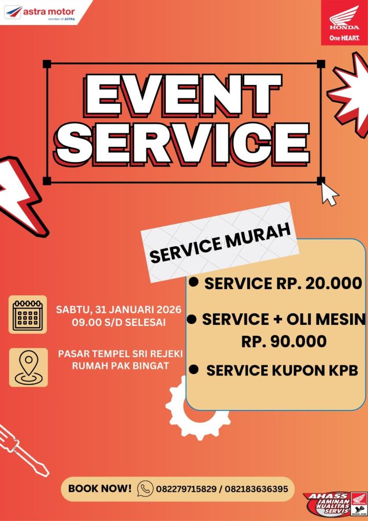 ASTRA MOTOR GELAR EVENT SERVICE MURAH UNTUK MASYARAKAT