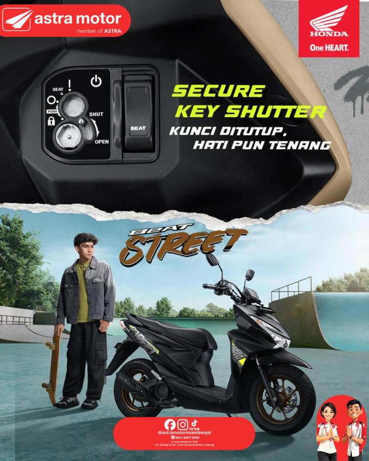 Kunci Ditutup, Hati Pun Tenang: Astra Motor Imam Bonjol Tekankan Keamanan Honda BeAT Street