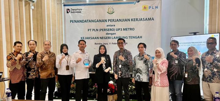 Perkuat Sinergi Melalui Penandatanganan PKS, PLN gandeng Kejari Lampung Tengah