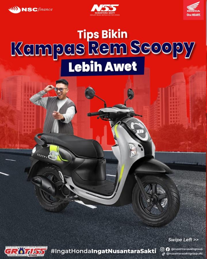 Tips Bikin Kampas Rem Scoopy Lebih Awet! Jadi Makin Tahu bareng Nss Pringsewu
