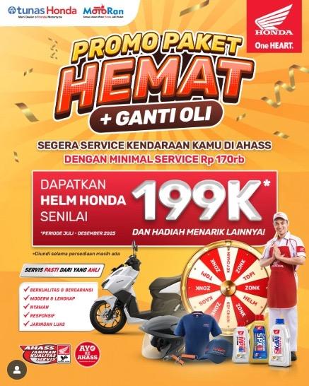 Promo Paket Hemat + Ganti Oli: Servis di AHASS, Hadiah Langsung Menanti!