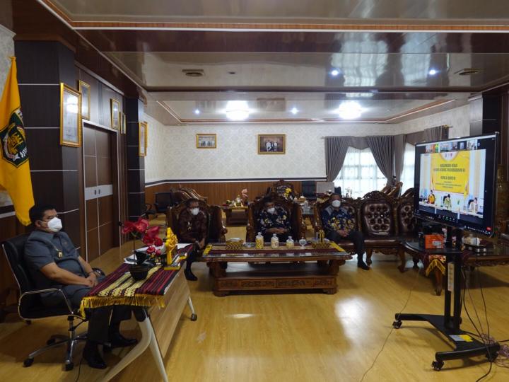 Lampung Tengah Zona Orange, Musa Ahmad Sampaikan Kepada Menko Perekonomian Strategi Penanggulangan Covid-19