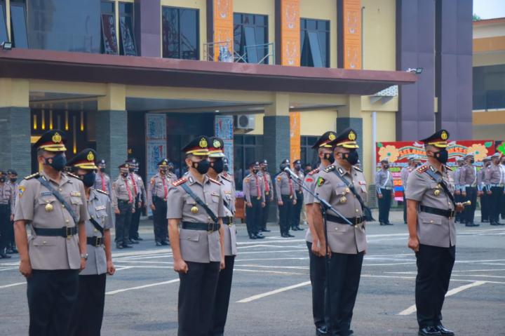 4 Pejabat Utama Polda Lampung Resmi Berganti