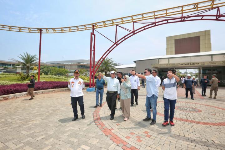 Pj Gubernur Lampung Tinjau Progres Pembangunan Kawasan Bakauheni Harbour City 