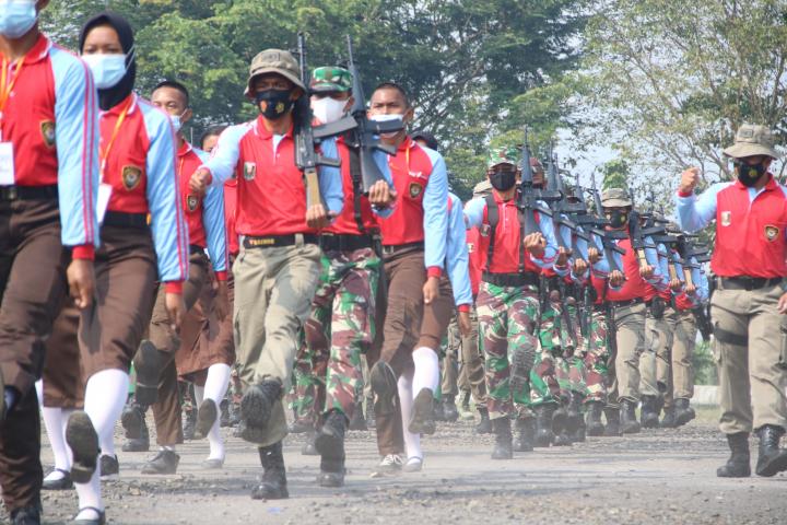 Sambut HUT RI ke-76, Paskibraka Lamtim Latihan Perdana