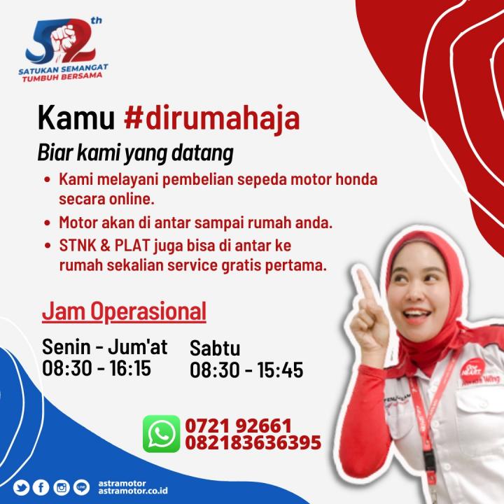 Juli Pasti Hepi Hanya di Dealer Honda Astra Motor Natar
