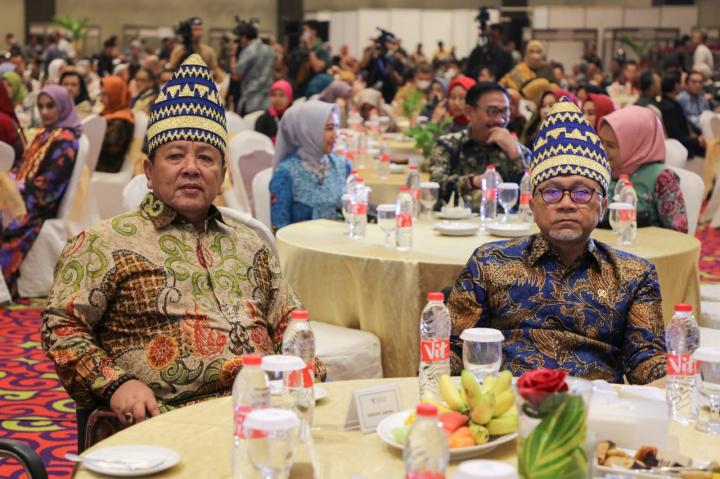 Gubernur Arinal Djunaidi Dampingi Mendag Zulkifli Hasan Menutup Rakernas Kementerian Perdagangan RI, Beri Apresiasi Semua Pihak yang Telah Sukseskan Acara Rakernas