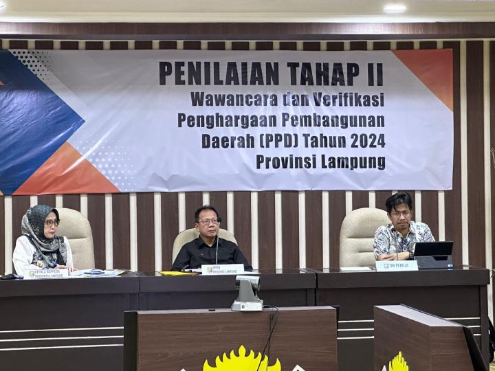 Ketua DPRD Lampung Hadiri Acara Penilaian Tahap 2 Penghargaan Pembangunan Daerah  