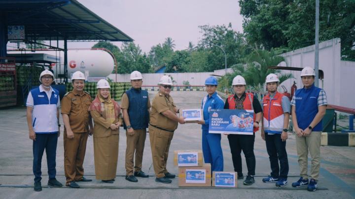 Tinjauan Satgas Pengawasan BBM dan LPG, Pertamina Bersama Pemerintah Provinsi Lampung Melakukan Pengecekan Lembaga Penyalur 