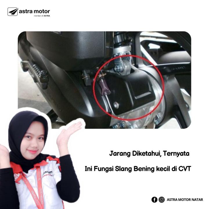 Jarang Diketahui, Ternyata Ini Fungsi Slang Bening kecil di CVT 