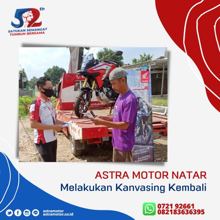 Melalui Kegiatan Kanvasing, Honda Astra Motor Natar Berikan Promo Menarik
