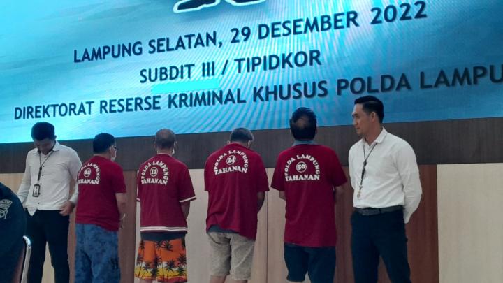 Polda Lampung Tahan 4 Orang Terkait Kasus Korupsi Jalan Ir SutamiÂ 