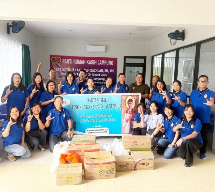 Semangat Berbagi Kasih Lingkungan St Laurensius Dalam Rangkaian HUT Ke -  26 Lingkungan St. Laurensius dan Perayaan Santo Pelindung Lingkungan