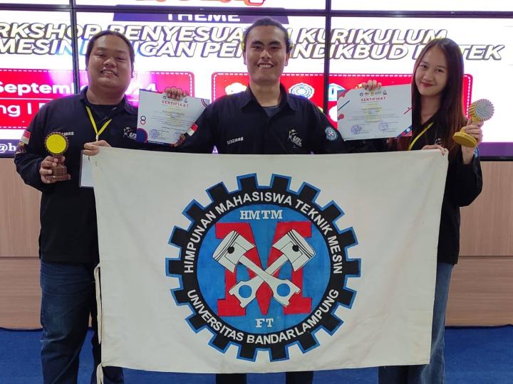 Mahasiswa Teknik Mesin UBL Raih 4 Prestasi Lomba Rancang Bangun Mesin dan Essay se-Sumbagsel