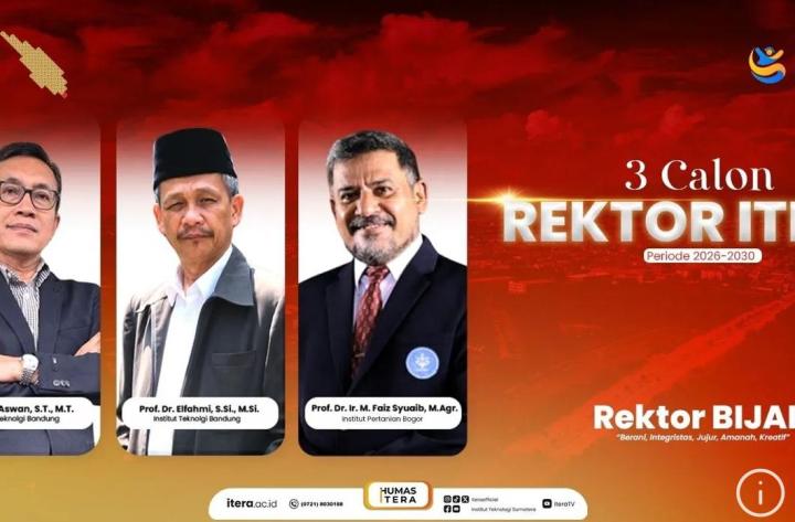 Itera Tetapkan Tiga Calon Rektor Yang Lolos Tahap Penyaringan 
