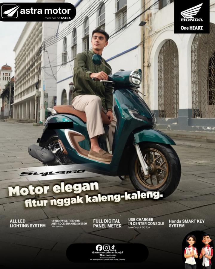 Honda Stylo 160: Skutik Premium Fashionable yang Jadi Primadona di Bandar Lampung