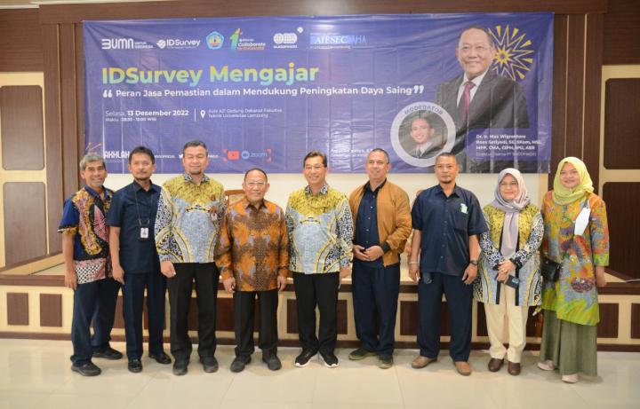 ID Survey Mengajar di UNILA, Bahas TIC untuk Peningkatan Daya Saing