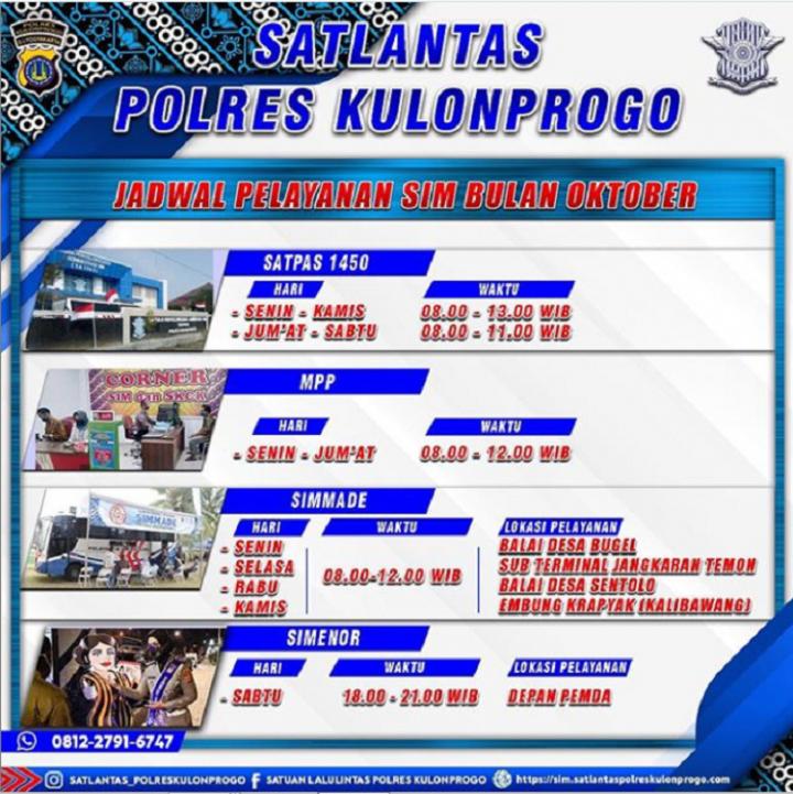 Info Layanan Pembuatan dan Perpanjangan SIM di Kulonprogo Simenor Hadir Tiap Malam Minggu