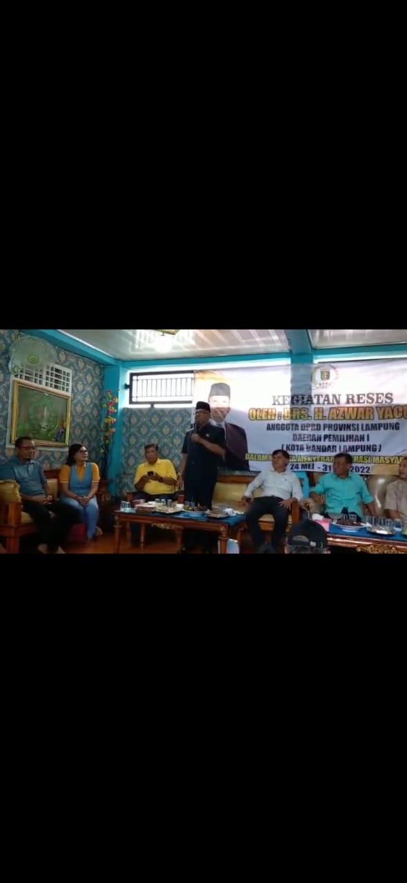 Politisi Partai Golkar Azwar Yacub Siap Maju Pilwakot Bandar LampungÂ 