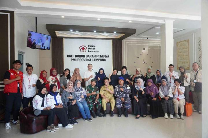 PMI Lampung Adakan Halal Bihalal Antar Kordinator Relawan Donor DarahÂ 