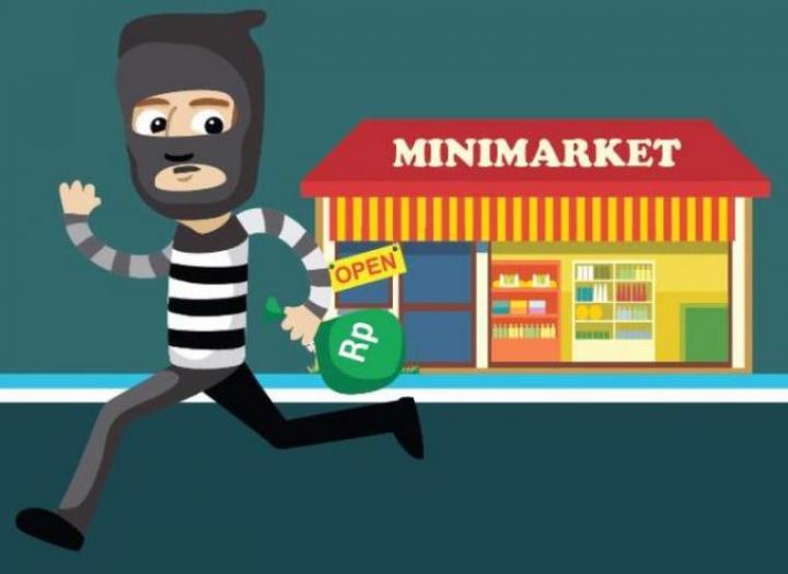 Rampok Bersenpi Angkut Brankas dan Rokok Mini Market di Bandar Lampung