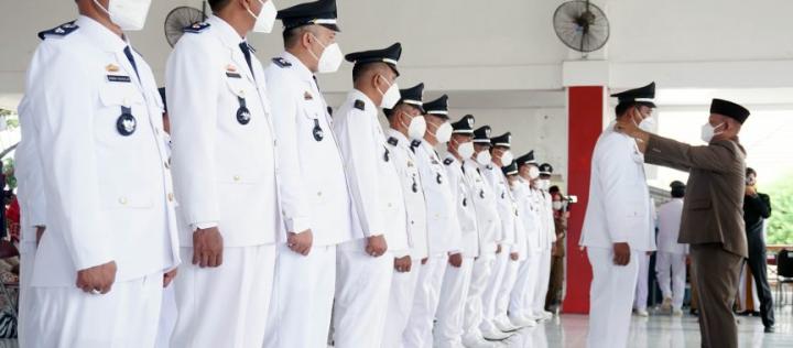 Bupati Lampung Selatan Lantik 83 Kepala Desa Terpilih Hasil Pilkades Serentak 2021