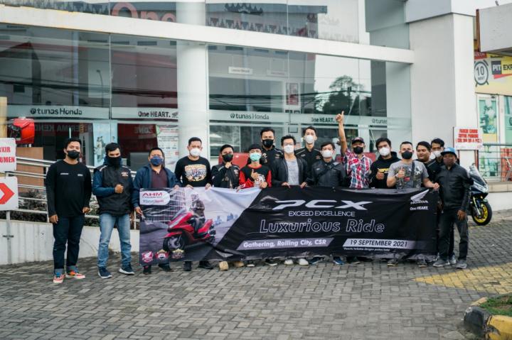 PCX Luxurious Ride Ajak Bikers Keliling Kota Bandar Lampung