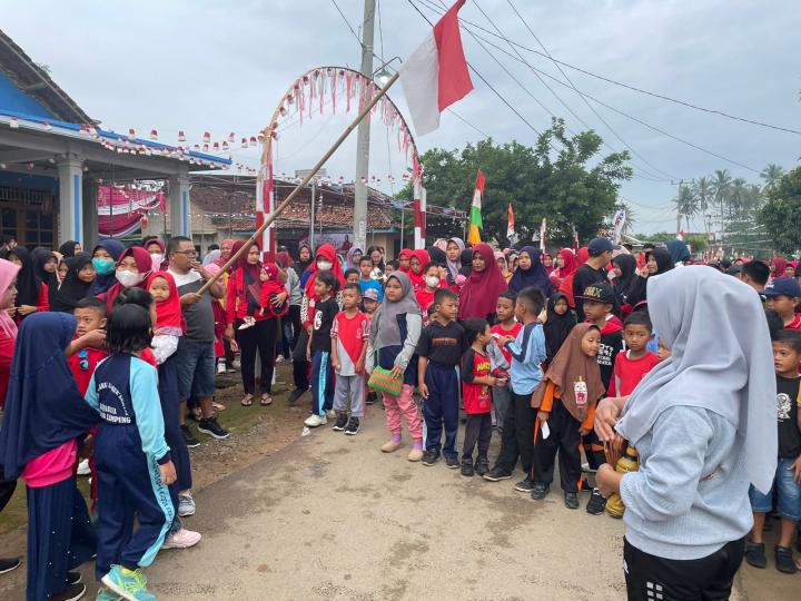 Tutup Rangkaian HUT RI, Dusun Simbaringin Gelar Jalan Sehat