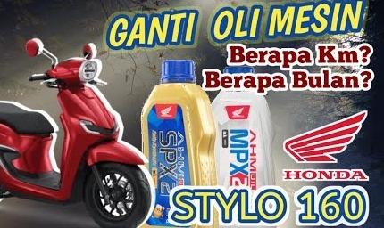 Jadwal Ganti Oli Mesin Honda Stylo 160 Panjang, Cukup Ganti Setiap Segini 