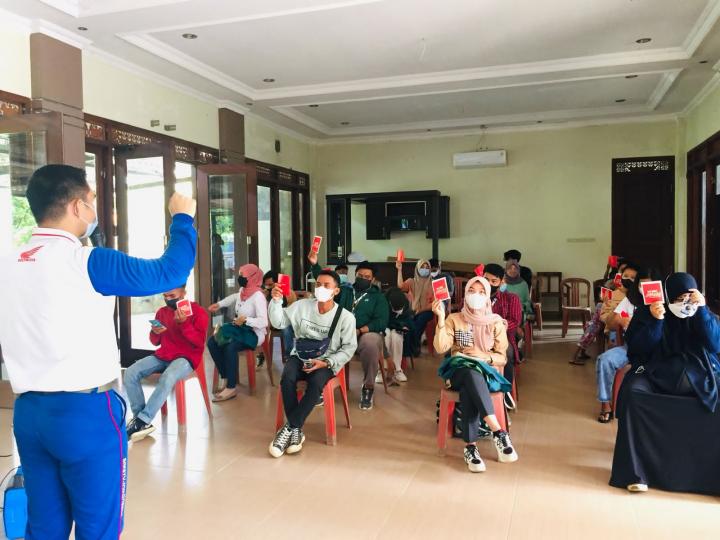 Tunas Honda Lampung Adakan Sosialisasi Safety Riding di Pelayanan Presisi Polresta Bandar Lampung