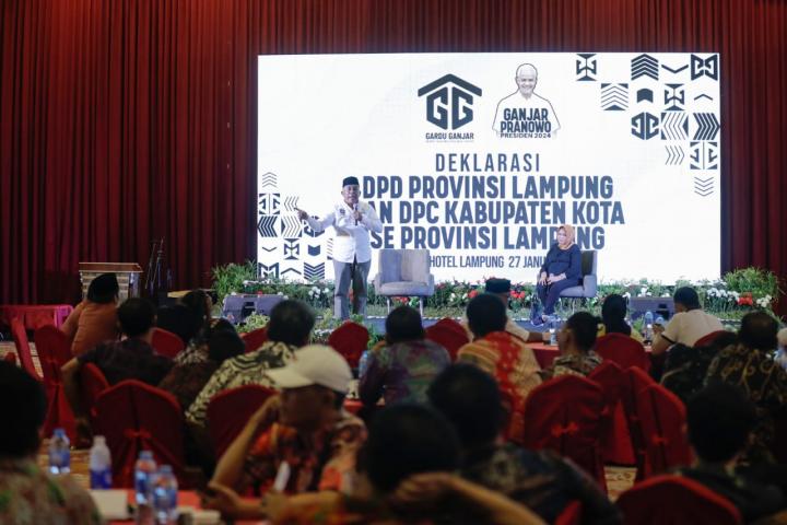 Resmi Dikukuhkan, Tim 7 Gardu Ganjar Lampung Siap Turun ke Masyarakat Sosialisasikan Sosok Ganjar