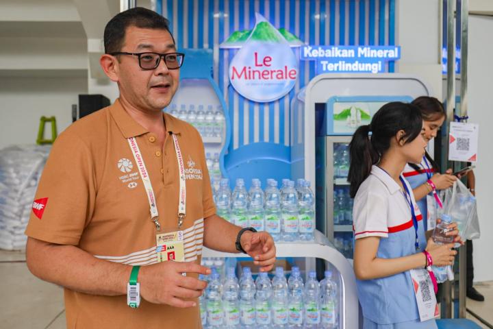 Le Minerale, Kembali di Percaya Sebagai Official Mineral Water Indonesia Open 2024  