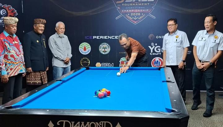 Menuju PON 2032, KONI Lampung Genjot Prestasi Lewat Turnamen Biliar Internasional