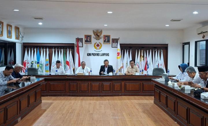 KONI Lampung Targetkan Rakerprov Berjalan Sukses, Bahas 32 Cabor hingga Cabor Baru