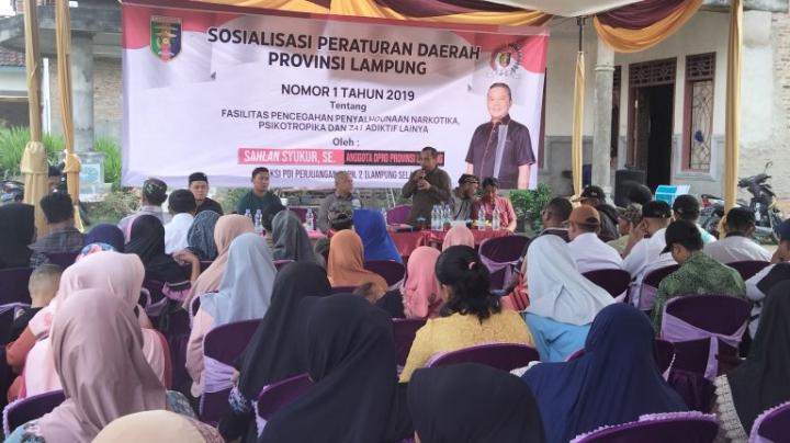 Anggota DPRD Lampung Sahlan Syukur: Narkoba Ancaman Serius Generasi Bangsa