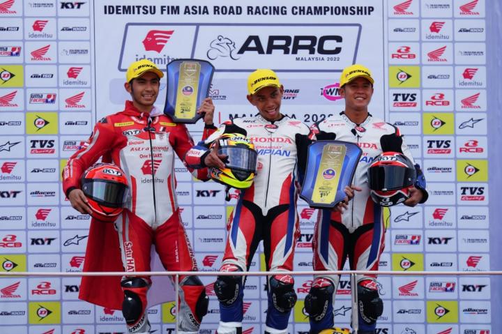 Tampil Impresif, Pebalap Astra Honda Jaga Tren Berkibarnya Merah Putih di ARRC Sepang