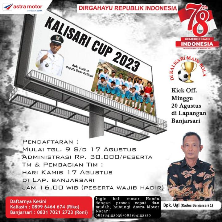 Dealer Honda Astra Motor Natar Ikut Meriahkan Kalisari Cup 2023