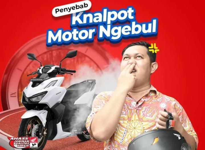 Knalpot Motor Cepat Panas, Kenali Penyebabnya 