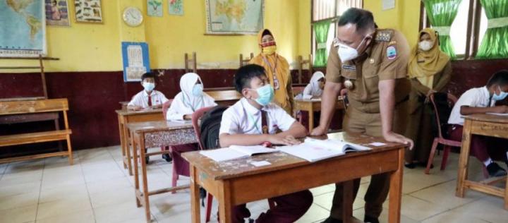 Mulai Hari Ini, Pemkab Lampung Selatan Kembali Perpanjang Uji Coba Pembelajaran Tatap Muka Terbatas Sebulan Kedepan