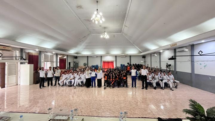Edukasi Safety Riding Jangkau 254 Siswa SMKN 5 Bandar Lampung