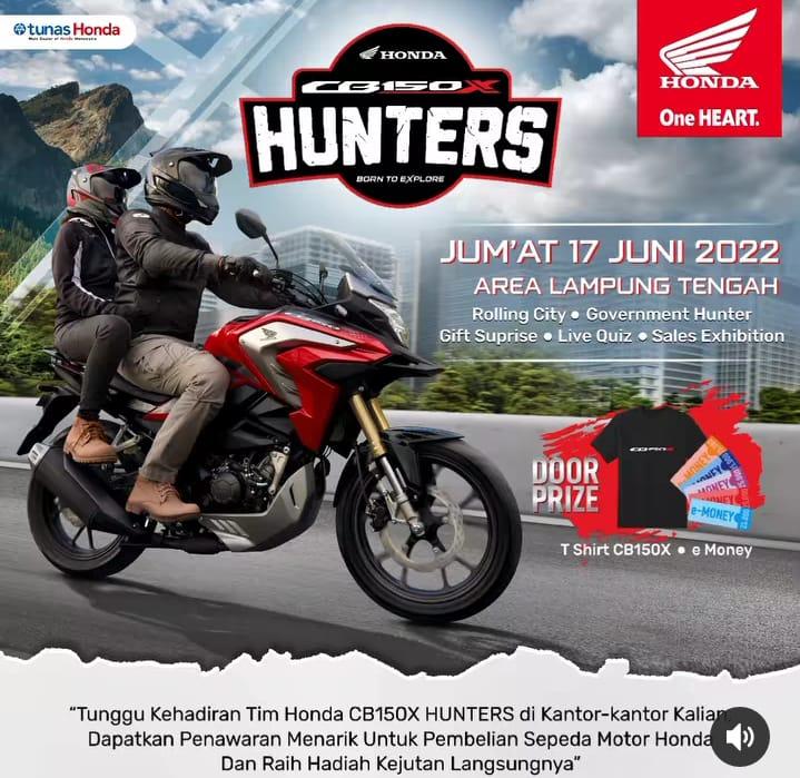 Tunas Honda dan Jaringannya NSS Kedaton Mengadakan CB150X Hunters di Lampung Tengah