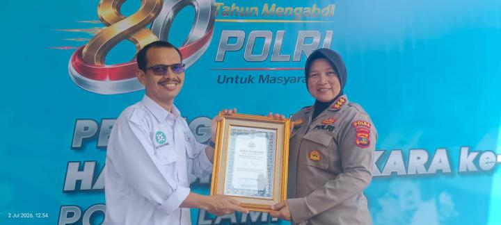 SMSI Raih Penghargaan dari Kapolda Lampung