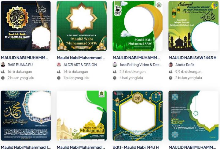 Kumpulan Lengkap Twibbon Maulid Nabi 2021, Banyak Yang Menarik