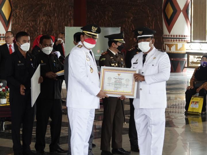 28 Kepala Kampung di Lamteng Terima Penghargaan dari Bupati Musa Ahmad