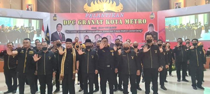 Walikota Metro Wahdi Resmi Nahkodai DPC GRANAT Kota MetroÂ 