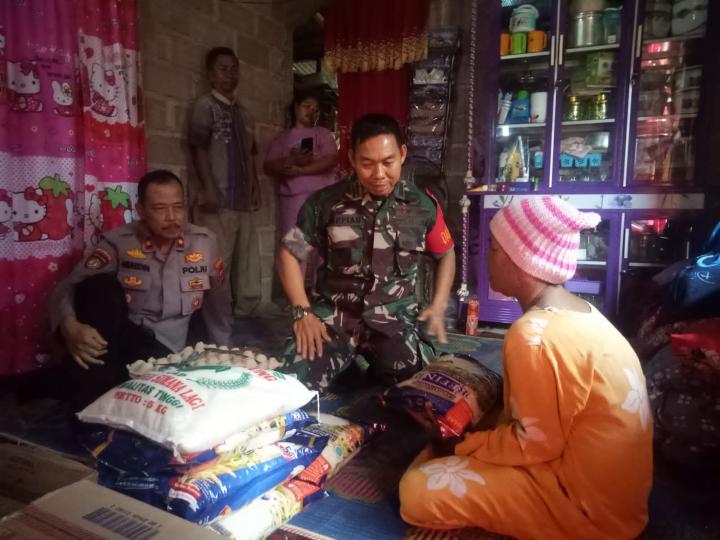Danramil 412-03 Bukit Kemuning Berikan Bantuan Kepada Warga Penderita Tumor GanasÂ 