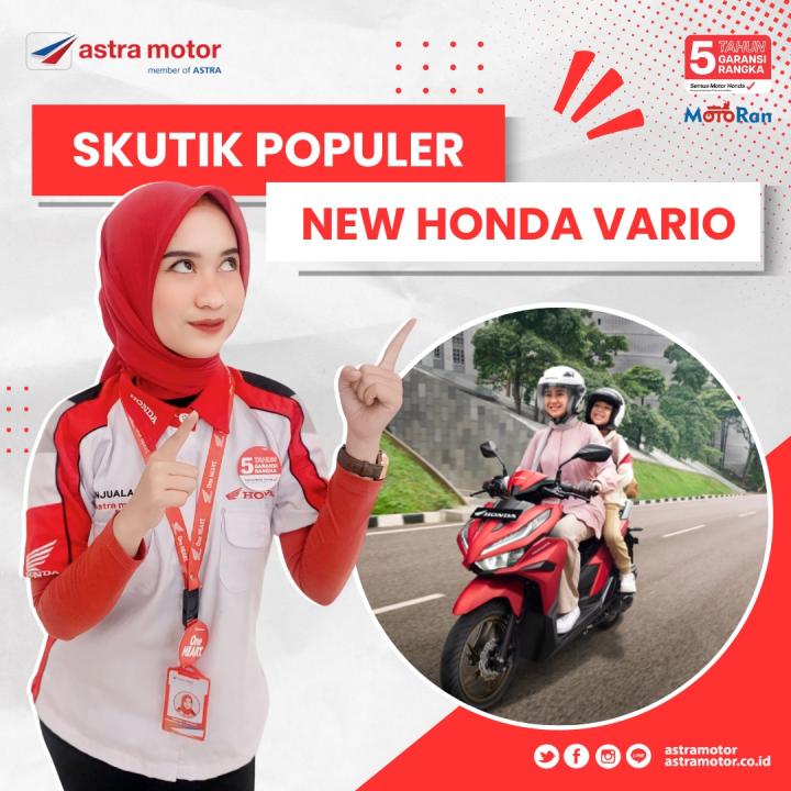 Jadi Skutik Paling Pas dan Populer, New Honda Vario Tampil Makin Gaya 