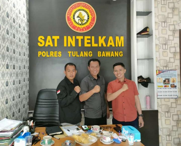 Mempererat Silaturahmi SMSI Tuba Audensi Bersama Satintelkam Tulang Bawang
